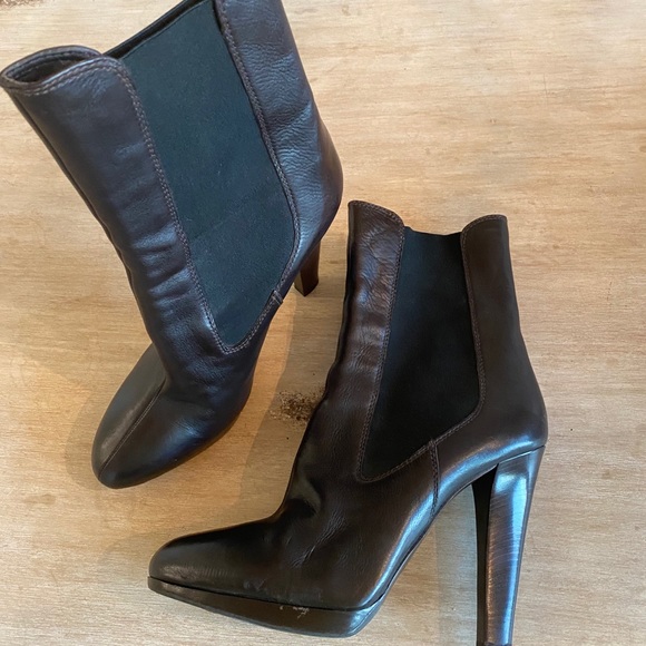 MiuMiu Brown leather Boots size 40 1/2 - Picture 6 of 9